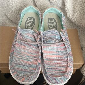 Hey Dude Pastel Knit Slip-On Shoes